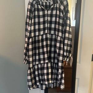 Black and White Checkered Dress